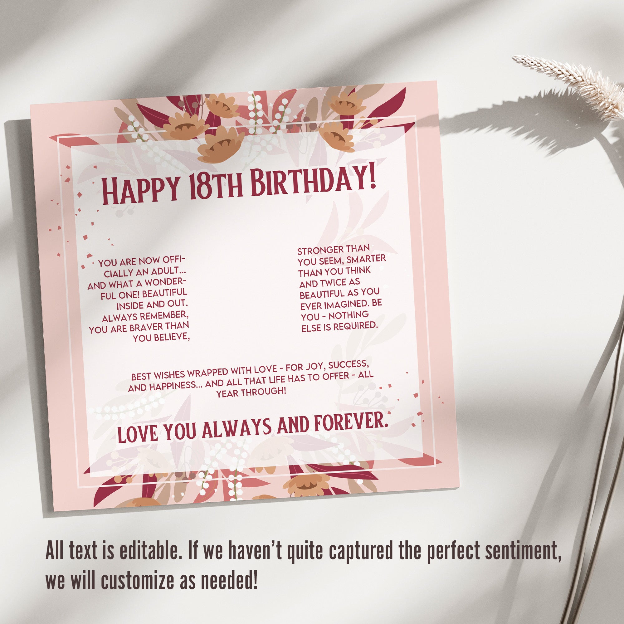 Personalized 18th Birthday Necklace with Inspirational Message Card - Dazzling Knot Design for Loved Ones - Image 3