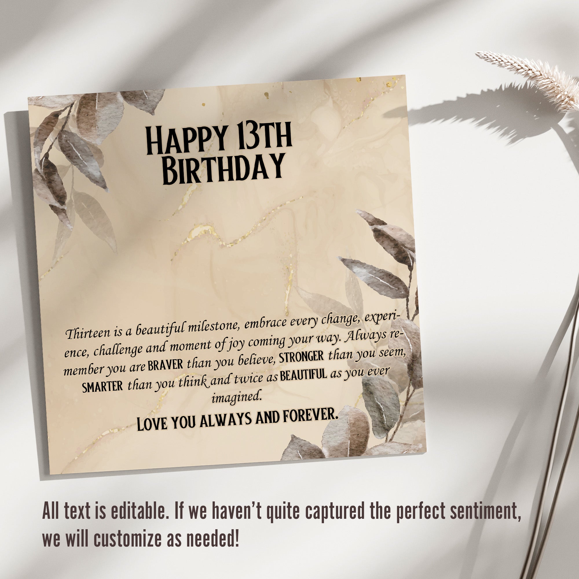 Celebrate Her Special Day with a Personalized Message Card Necklace – Elegant 13th Birthday Gift for Daughter with Inspirational Keepsake - Image 3