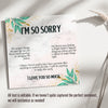 Elegant Handmade I'm Sorry Necklace with Heartfelt Message Card - Perfect Apology Gift for Her - Image 3
