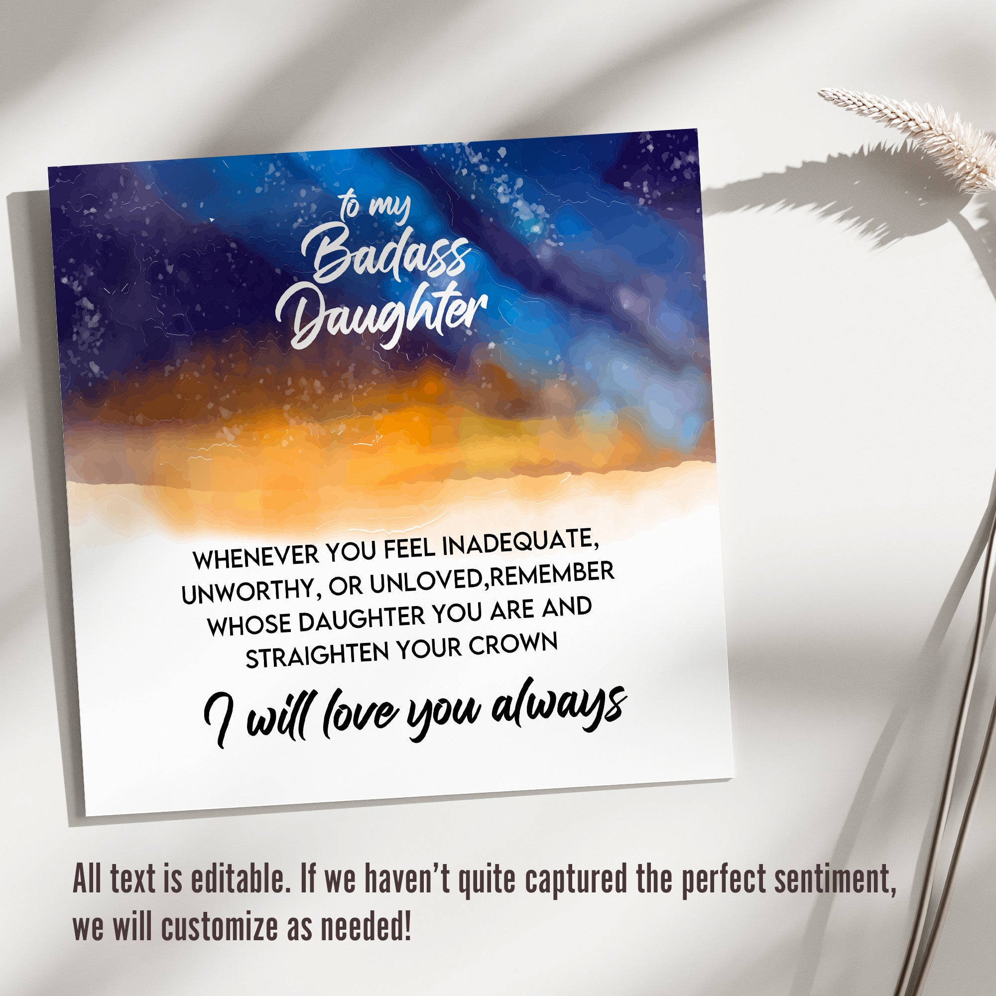 Personalized Necklace for Daughters with Heartfelt Message Card - Empower and Inspire with Premium Craftsmanship - Image 3