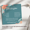 Personalized Floral Message Card Necklace for Granddaughter – Elegant Sterling Silver Interlocking Heart Design - Image 3