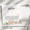 Personalized Sister Knot Necklace with Message Card - Elegant Silver Design for Heartfelt Gift-Giving - Image 3