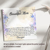 Personalized Message Card Necklace for Mom - Elegant Knot Pendant with Gift Box and Heartfelt Note - Image 3