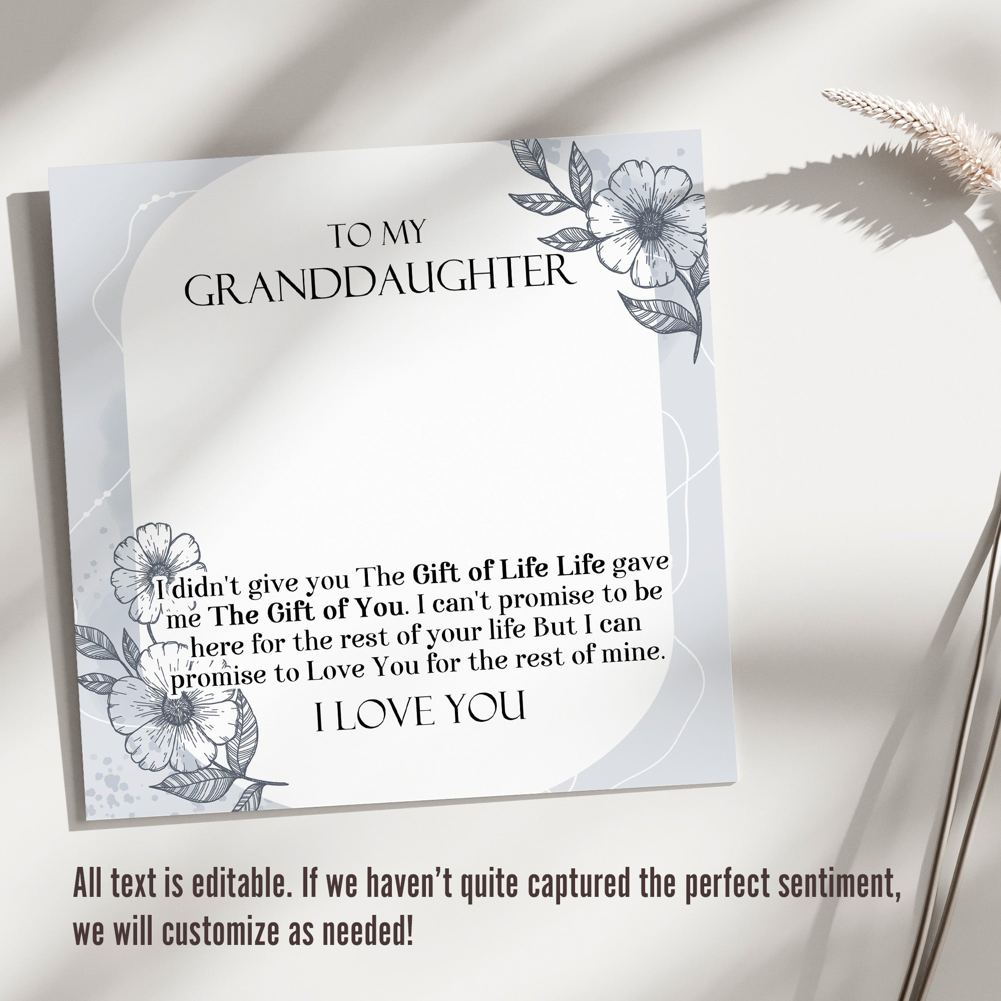 Personalized Granddaughter Necklace Gift with Heartfelt Message Card - Elegant Knot Design for Special Occasions - Image 3