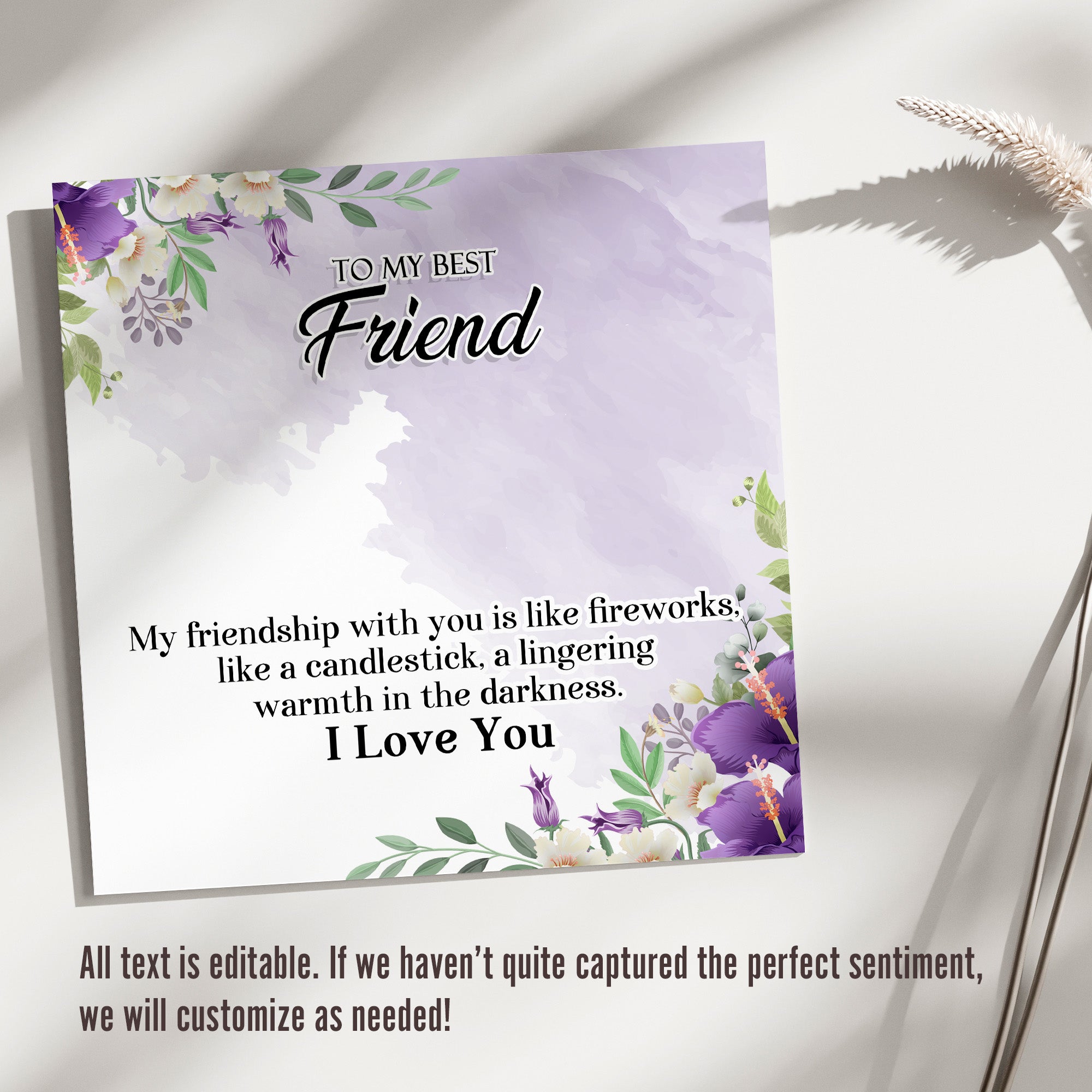 Personalized Sterling Silver Necklace with Message Card for Best Friend – Handcrafted Sentimental Jewelry Gift - Image 3