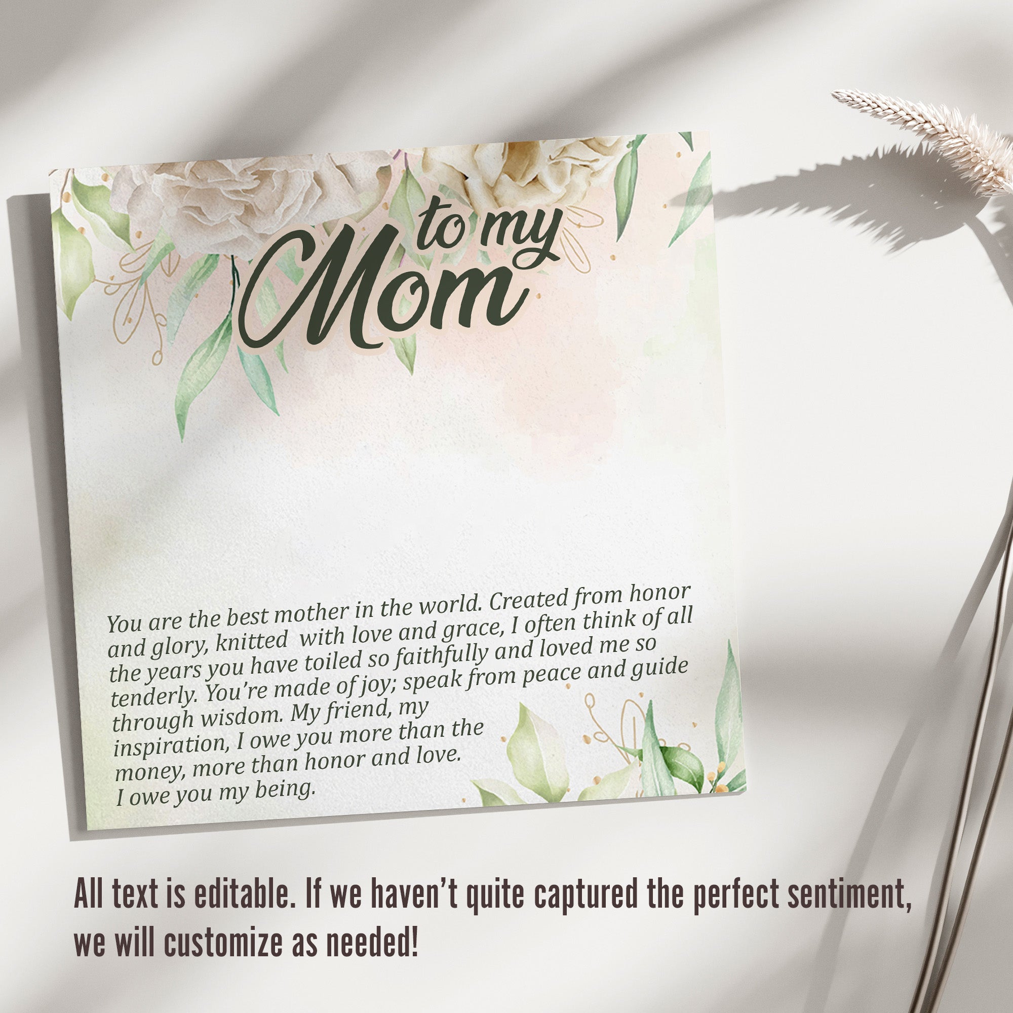 Elegant Personalized Necklace for Mom with Heartfelt Message Card – Perfect Gift for Mother's Day, Birthday, or Just Because - Image 3