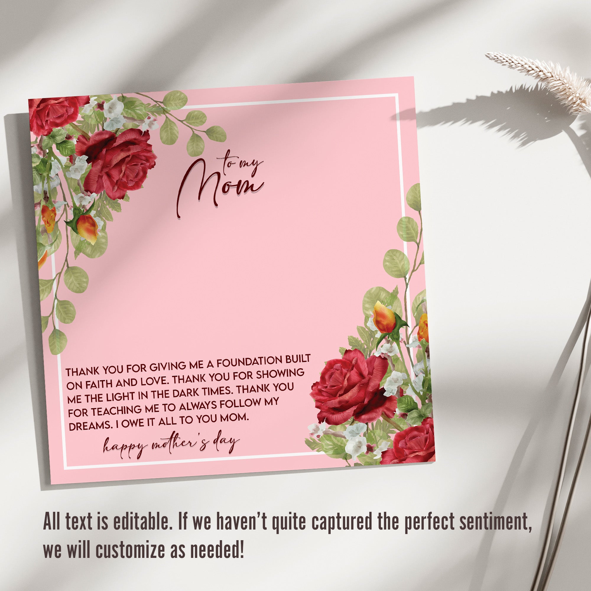 Elegant Silver Knot Necklace with Heartfelt Mother's Day Message Card – Perfect Personalized Gift for Mom - Image 3