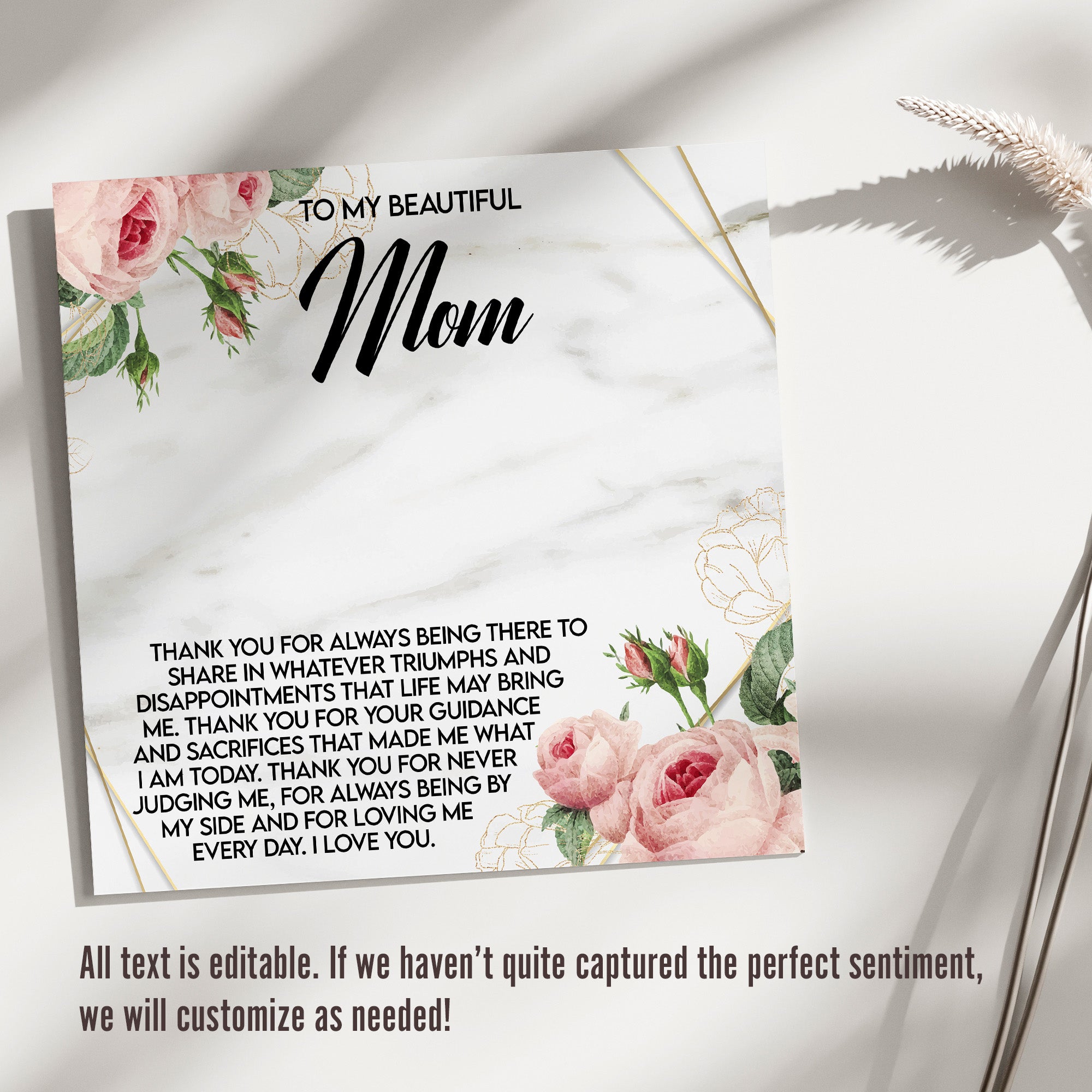 Personalized Mom Necklace with Message Card - Elegant Silver Knot Design for Heartfelt Mother's Gift - Image 3