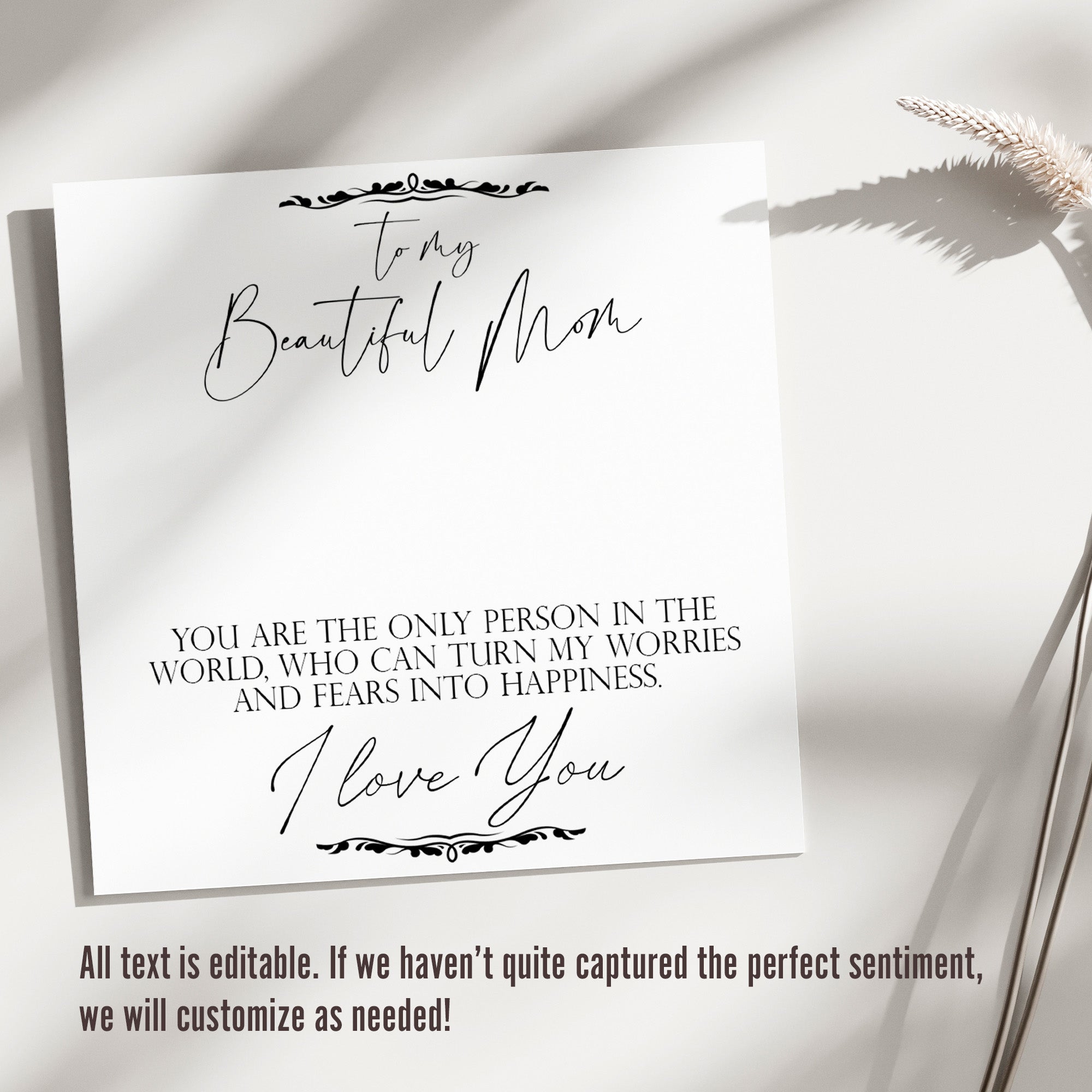 Elegant Personalized "Beautiful Mom" Necklace with Cubic Zirconia Pendant – Perfect Gift for Mother's Day, Birthdays & Special Occasions - Image 3