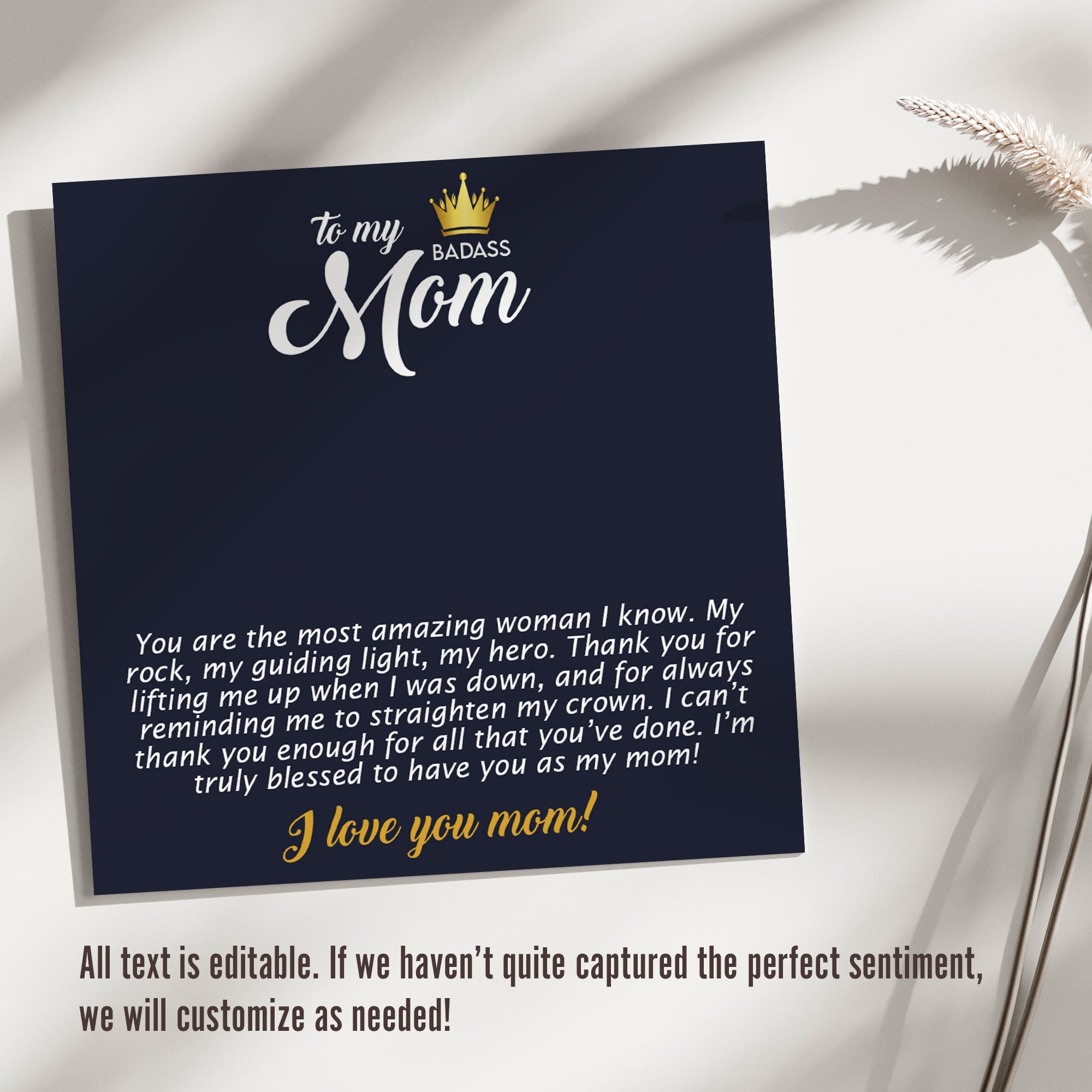 Heartfelt Personalized Message Card Necklace for Mom with Intricate Knot Design - Perfect for Mother's Day and Special Occasions - Image 3