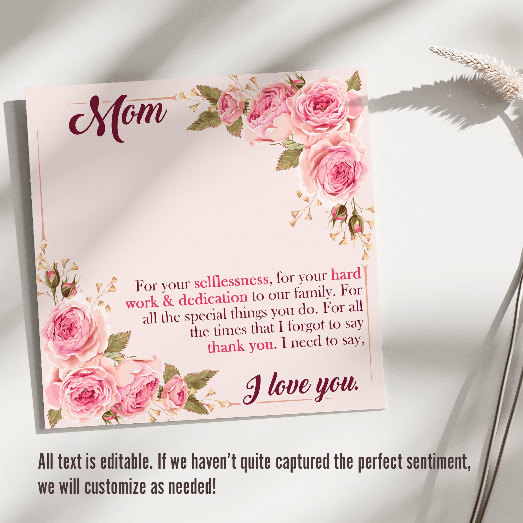 Personalized "I Love You, Mom" Necklace with Heartfelt Message Card and Silver Knot Pendant – Ideal Gift for Mother's Day, Birthdays & Special Occasions - Image 3