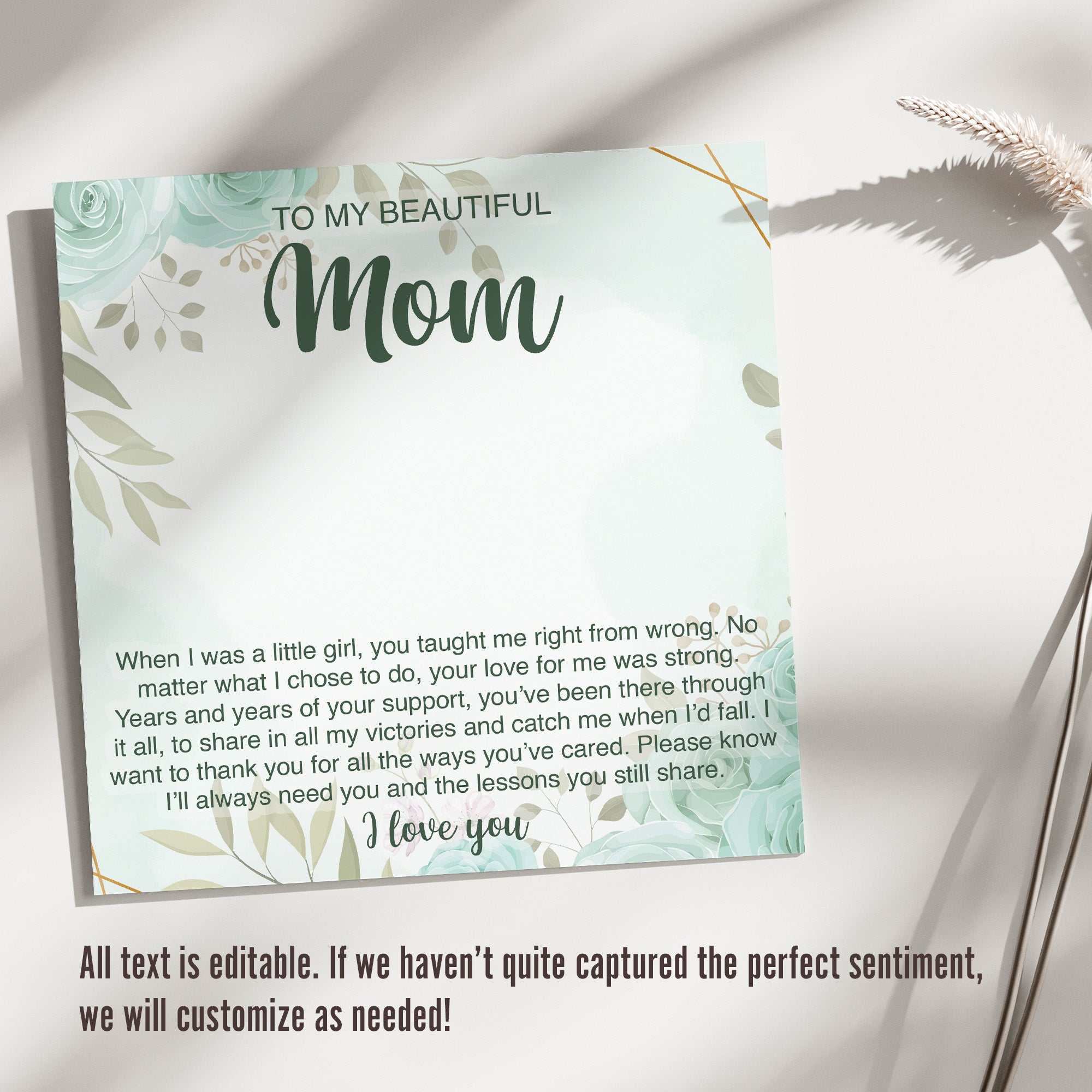 Personalized Silver Infinity Knot Necklace with Heartfelt Message Card - Perfect Gift for Mom on Mother's Day or Birthday - Image 3