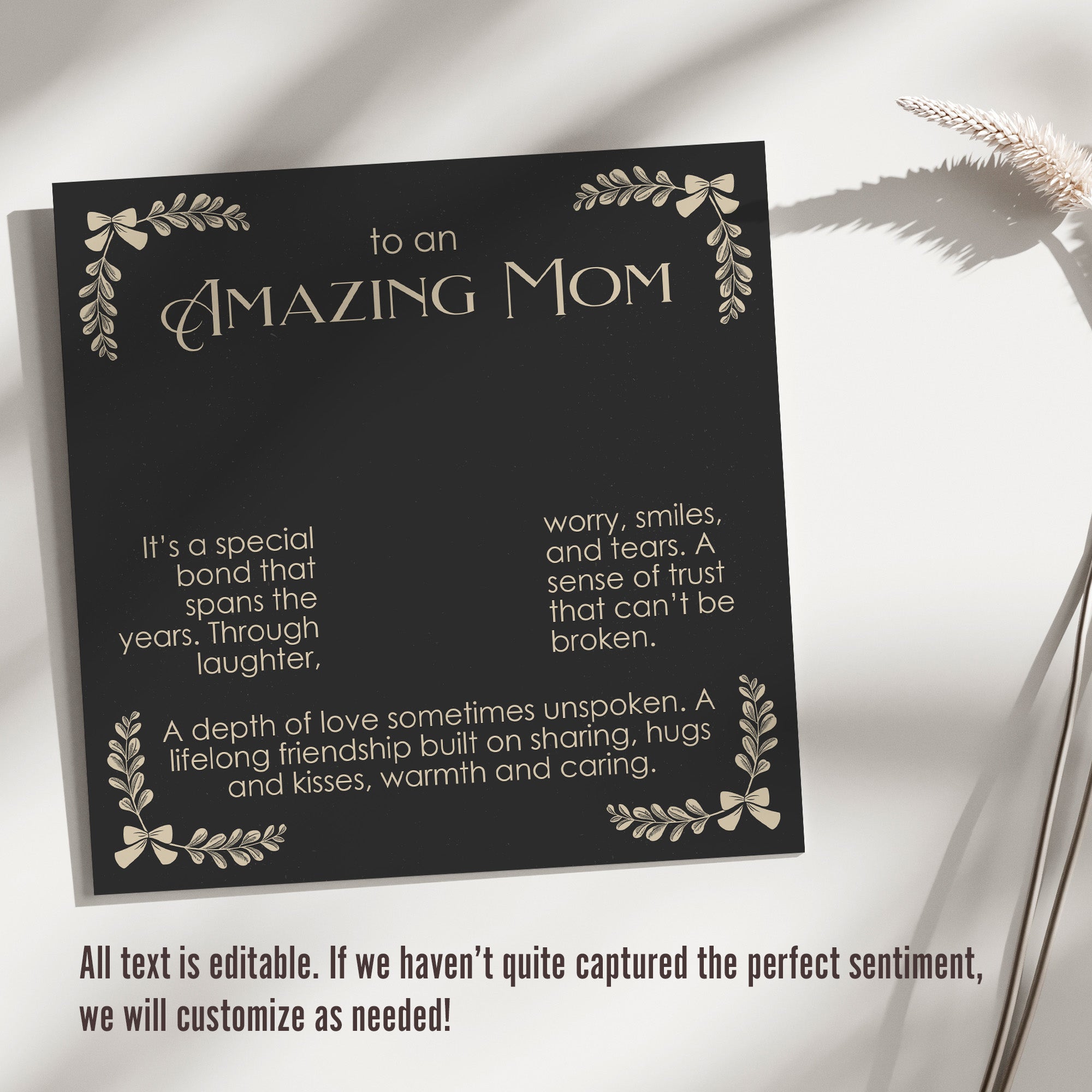 "Personalized Sterling Silver Knot Necklace for Moms - Handcrafted Gift with Heartfelt Message Card" - Image 3