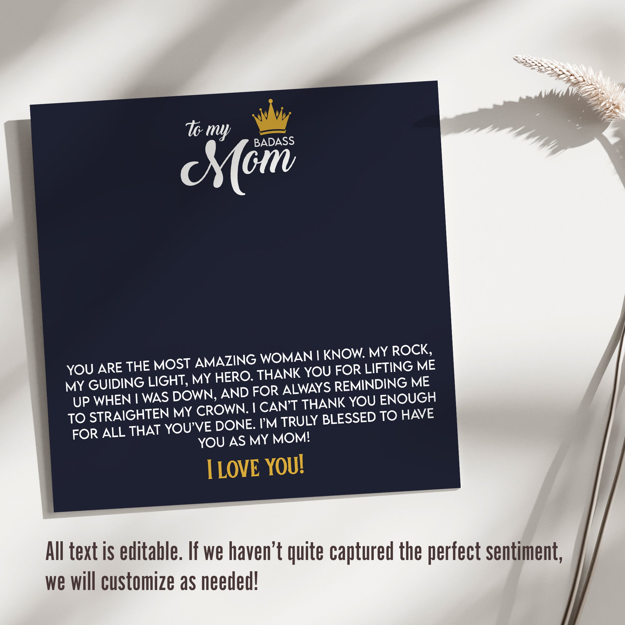 Personalized Necklace for Mom - Elegant Knot Design with Heartfelt Message Card for Mother’s Day, Birthdays, or Just Because - Image 3