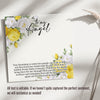 Personalized Sterling Silver Angel Friendship Necklace with Floral Message Card - Perfect Gift for Loved Ones - Image 3