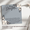 Heartfelt "To My Daughter" Knot Necklace with Personalized Message Card - Perfect Gift for Special Moments - Image 3