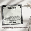 Personalized "To My Daughter" Necklace with Inspirational Message Card – Premium Craftsmanship, Heartfelt Gift for Special Moments - Image 3