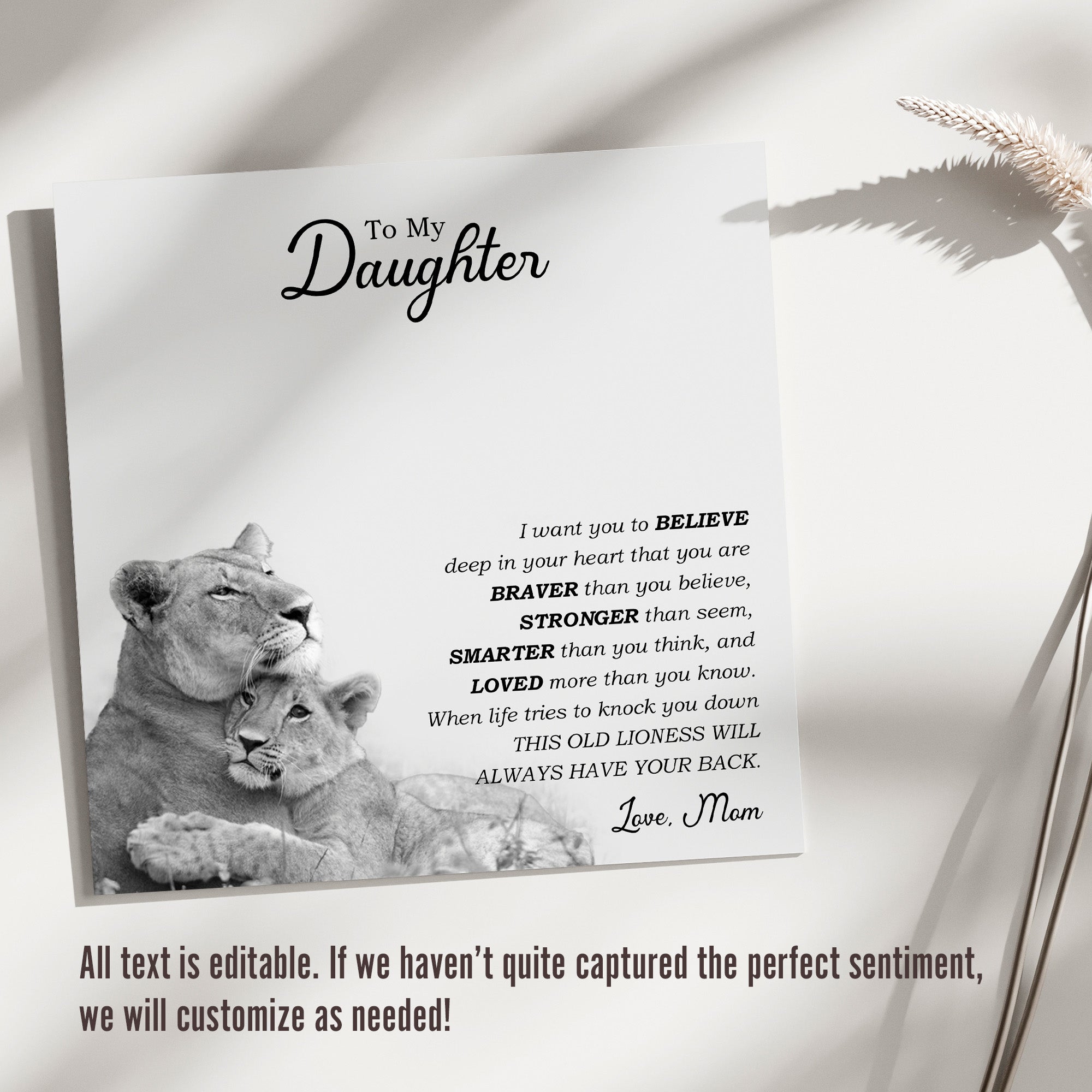 Personalized Daughter Necklace with Heartfelt Message Card | Sterling Silver Love Knot Pendant from Mom - Image 3