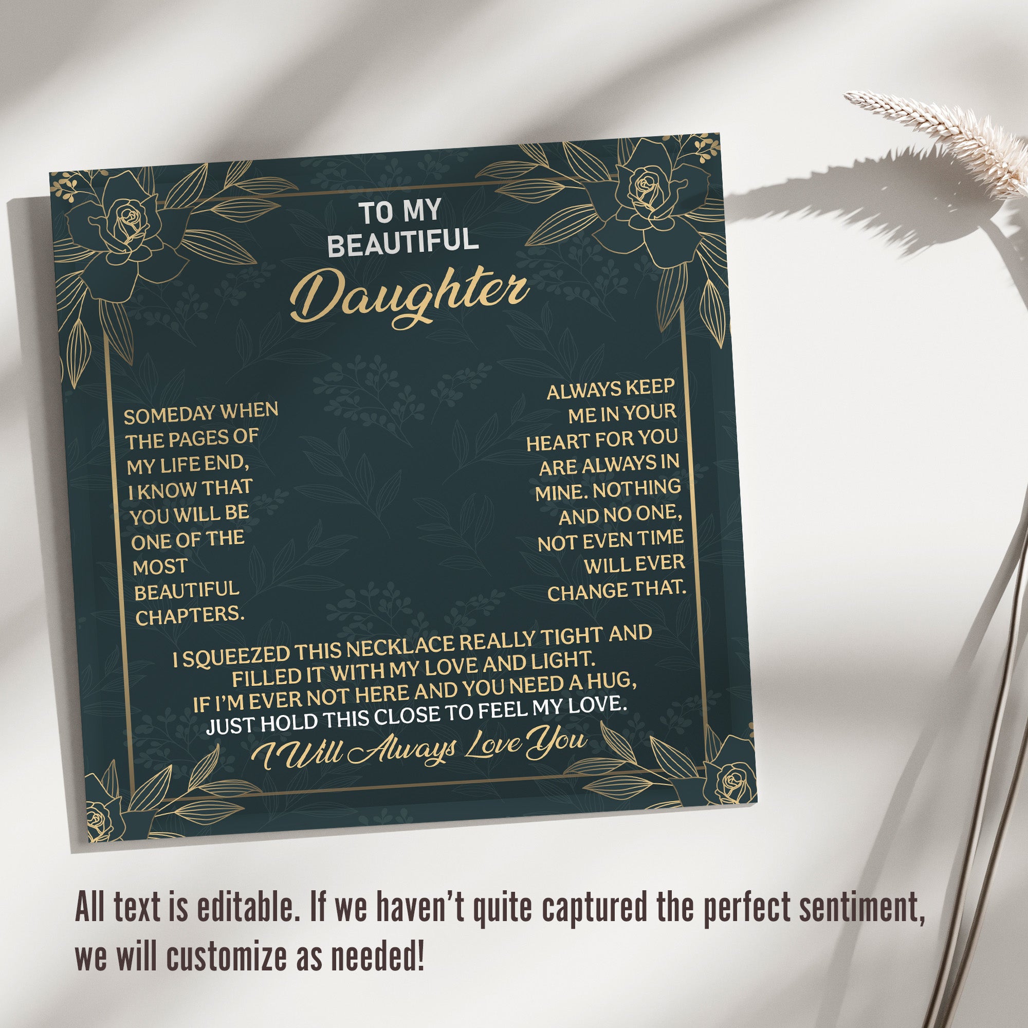 Sterling Silver Infinity Knot Necklace with Personalized Message Card – Perfect Gift for Daughter’s Love and Connection - Image 3