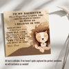 Personalized Daughter Necklace with Lion Design - Sterling Silver Knot Pendant and Heartfelt Message Card - Image 3