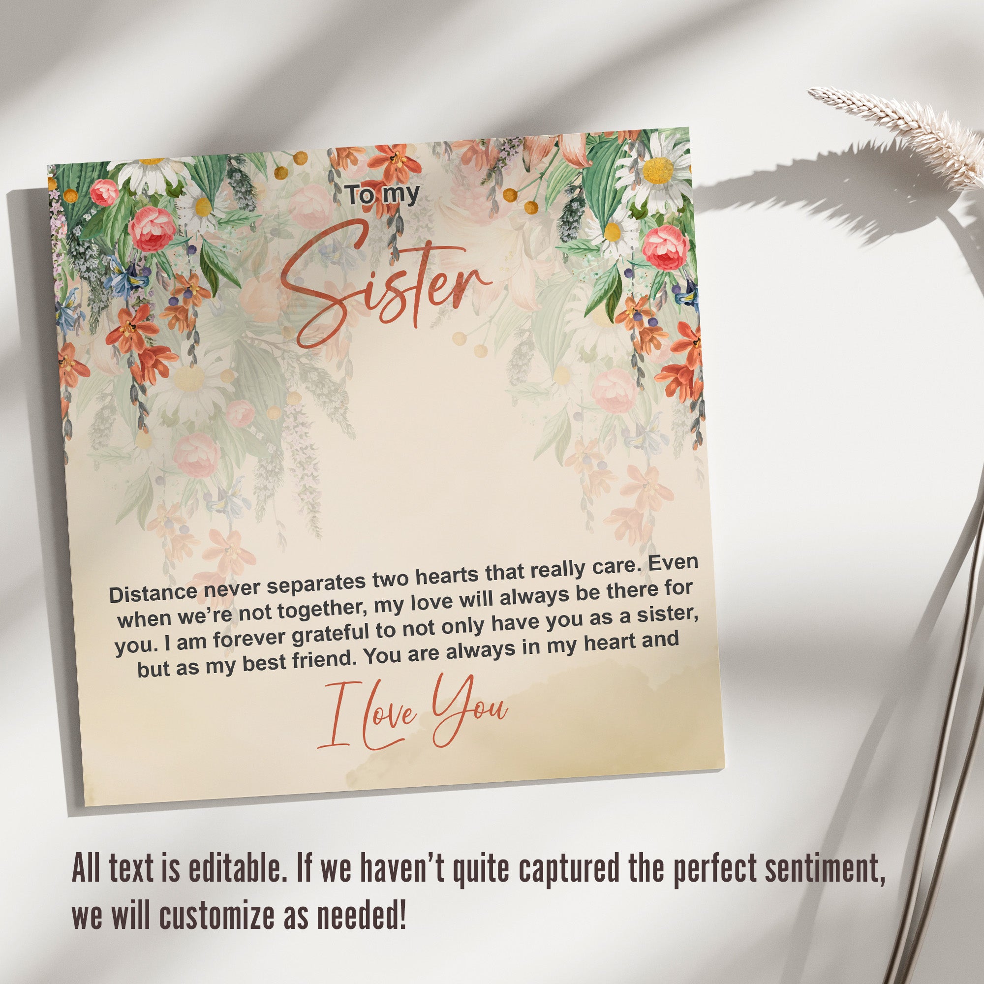 Elegant Sister Necklace with Personalized Message Card - Perfect for Heartfelt Gift-Giving and Lasting Memories - Image 3