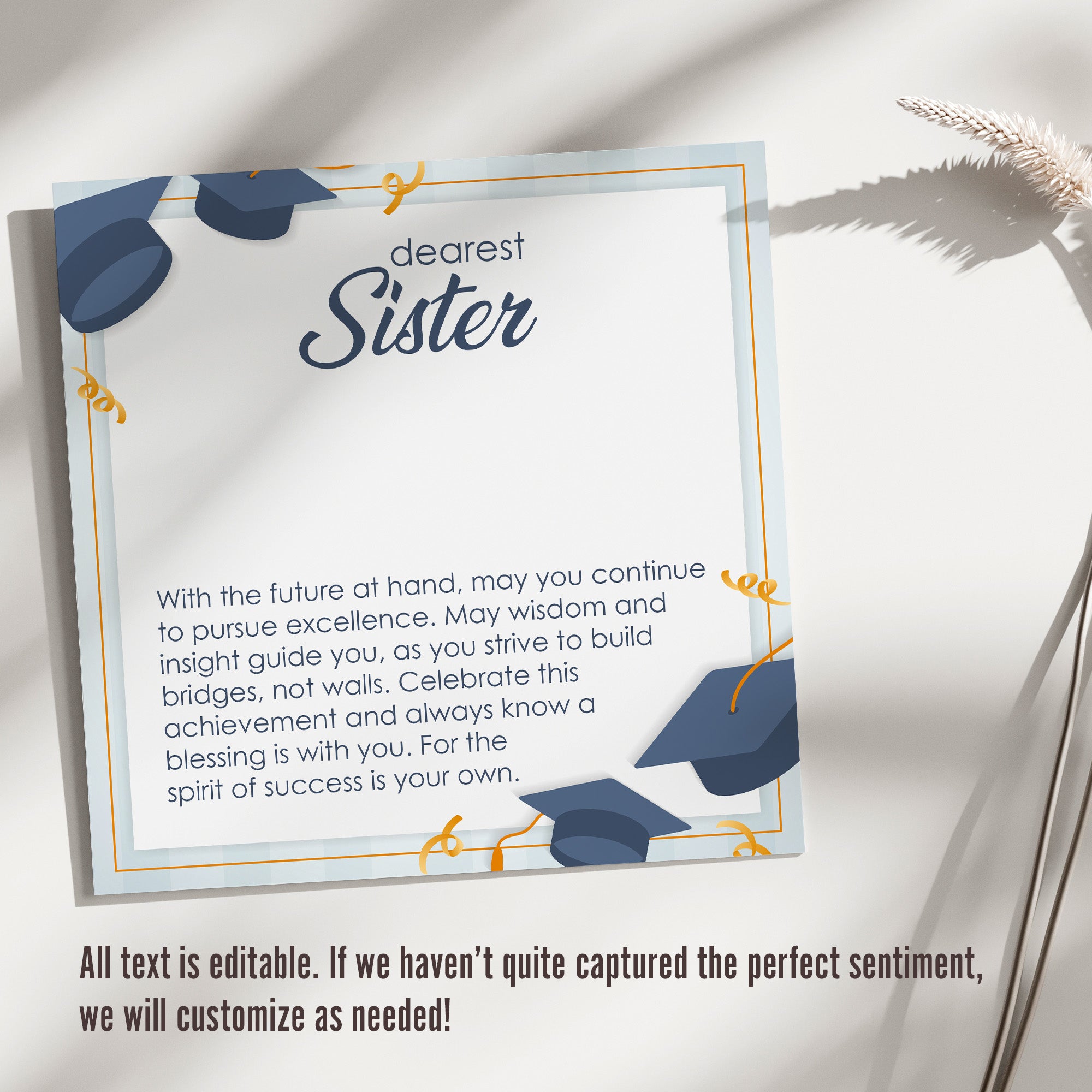 Personalized "Dearest Sister" Message Card Necklace - Elegant Silver Infinity Knot Pendant for Graduation, Birthday, or Any Special Occasion - Image 3