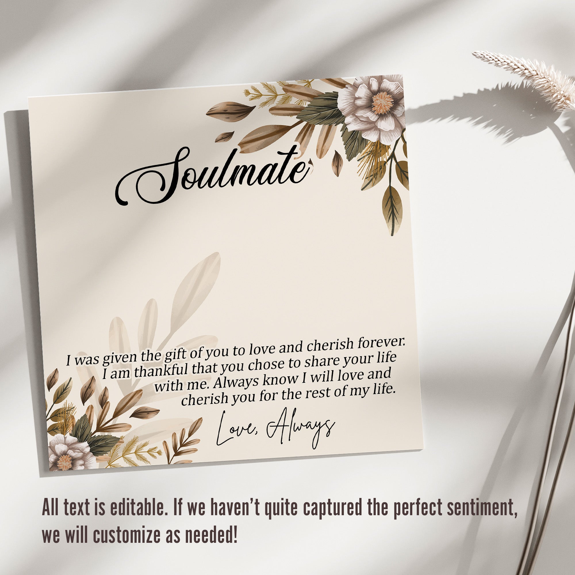 Exquisite Soulmate Necklace with Personalized Message Card – Perfect Gift for Loved Ones - Image 3