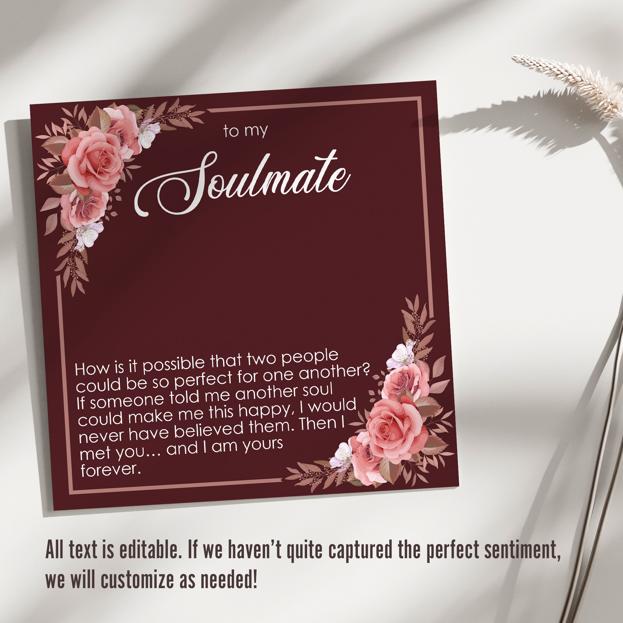 Personalized Soulmate Necklace with Heartfelt Message Card - Perfect Gift for Romantic Occasions - Image 3