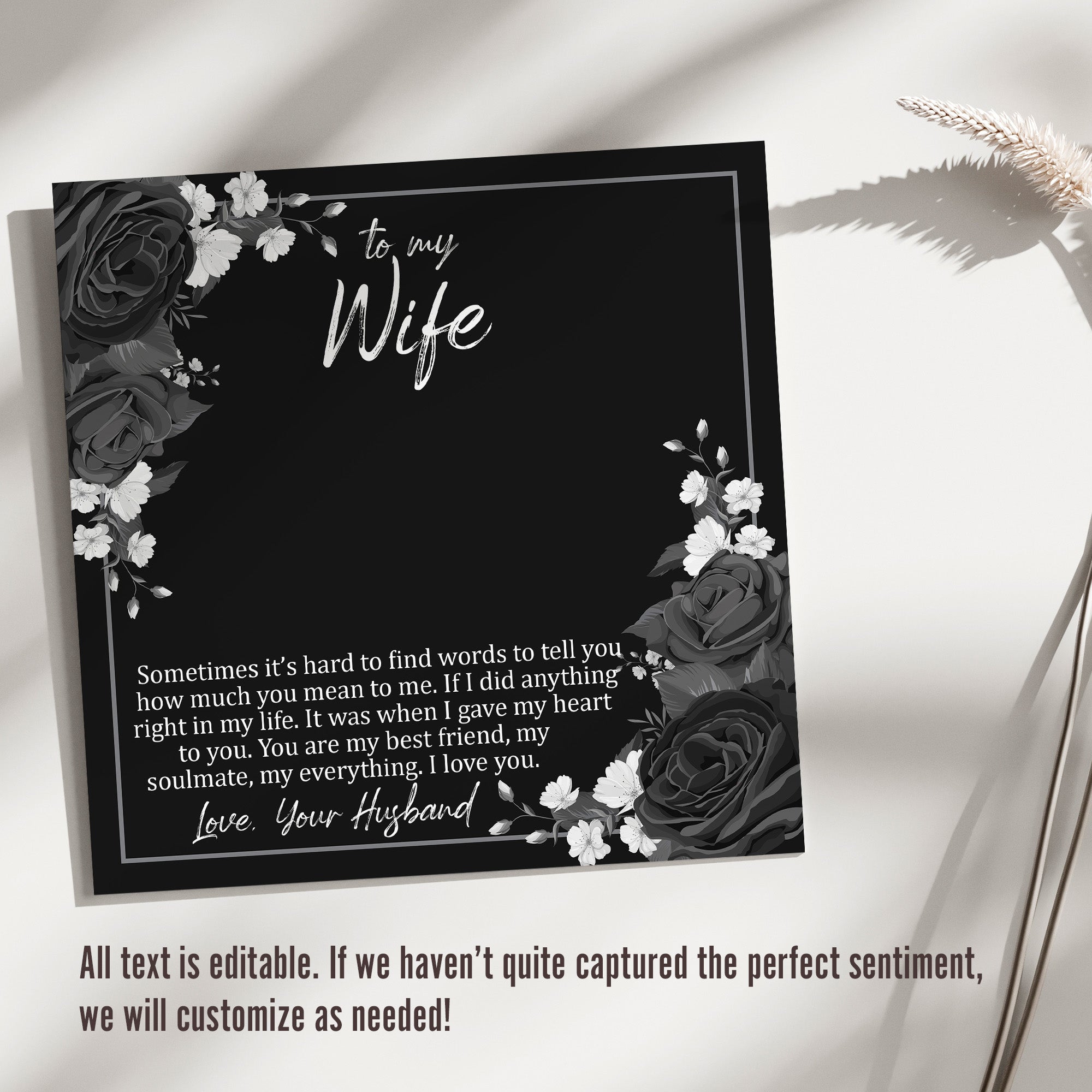 Elegant Personalized Necklace with Heartfelt Message for Wife - Sterling Silver Infinity Knot Pendant - Image 3