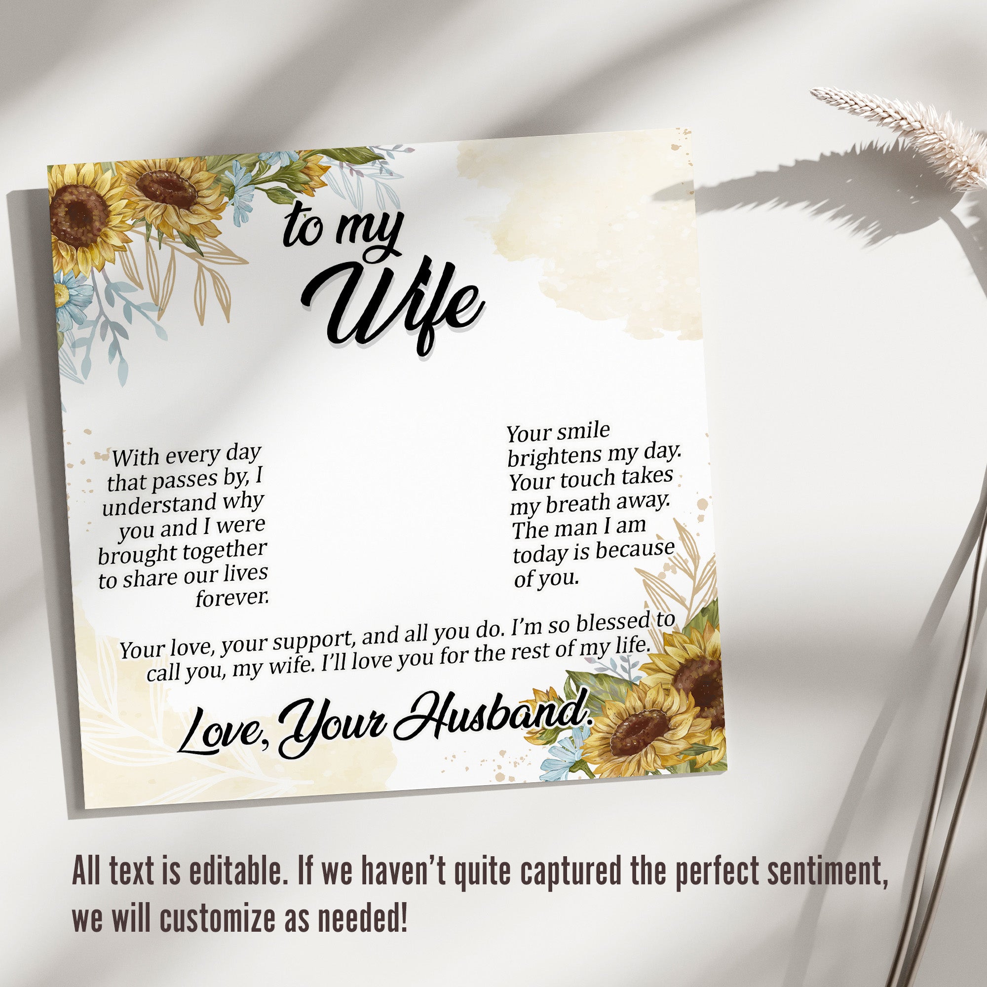 Elegant Personalized Necklace with Heartfelt Message Card - Perfect Gift for Wife, Crafted in Sterling Silver - Image 3