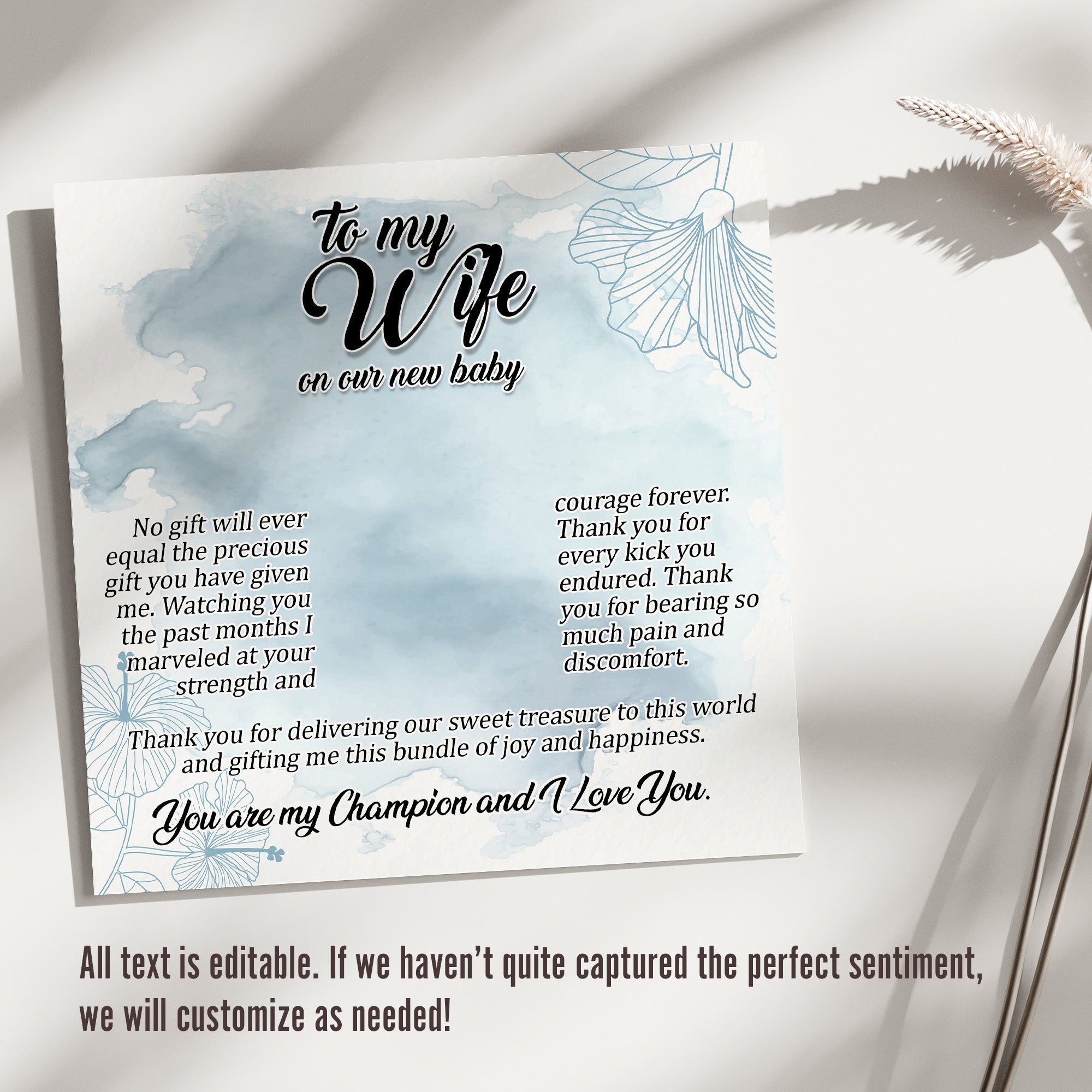 Personalized Message Card Necklace for Wife - Celebrate New Baby Arrival with Elegant Knot Pendant and Customizable Note - Image 3