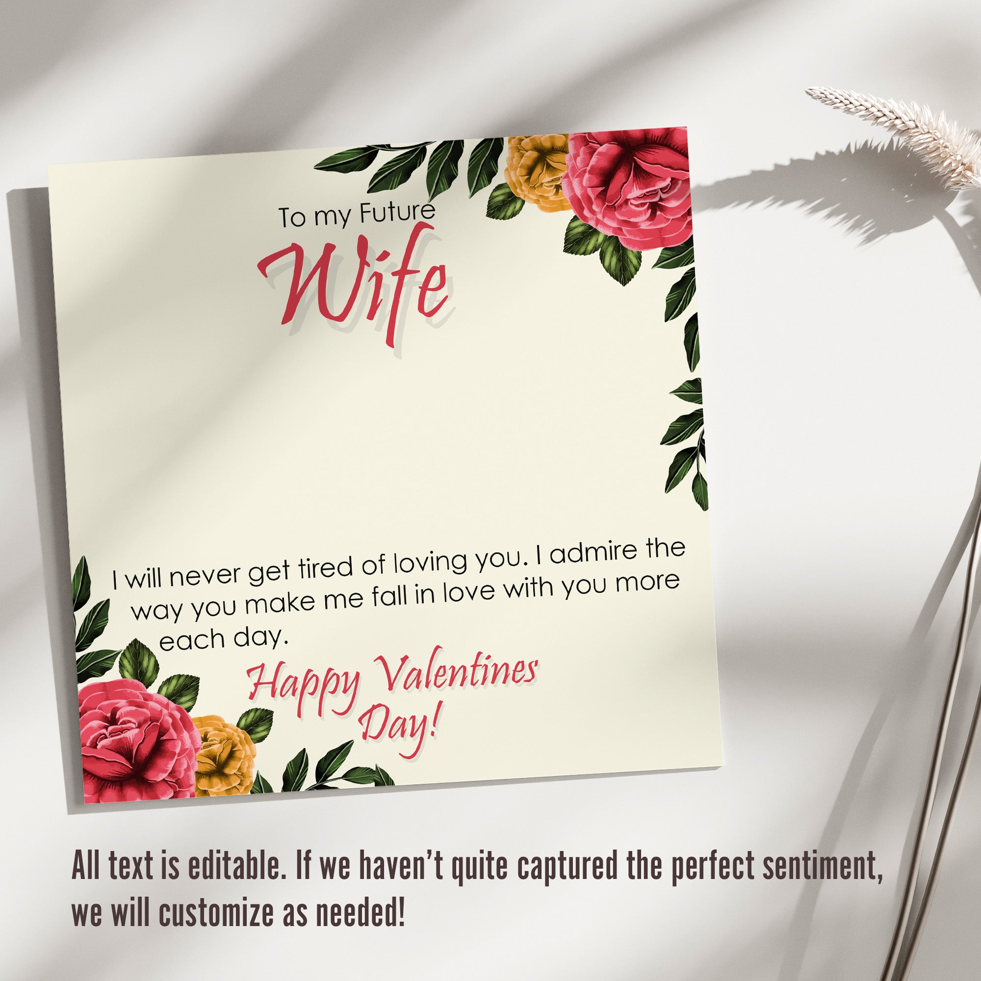 Personalized Message Card Necklace for Future Wife - Elegant Gift for Valentine's Day with Sentimental Jewelry Design - Image 3