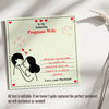 Elegant Personalized Necklace for Pregnant Wife - Thoughtful Gift with Heartfelt Message for Special Moments - Image 3