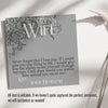 Personalized Love Knot Necklace for Wife with Heartfelt Message Card - Perfect Anniversary or Birthday Gift - Image 3