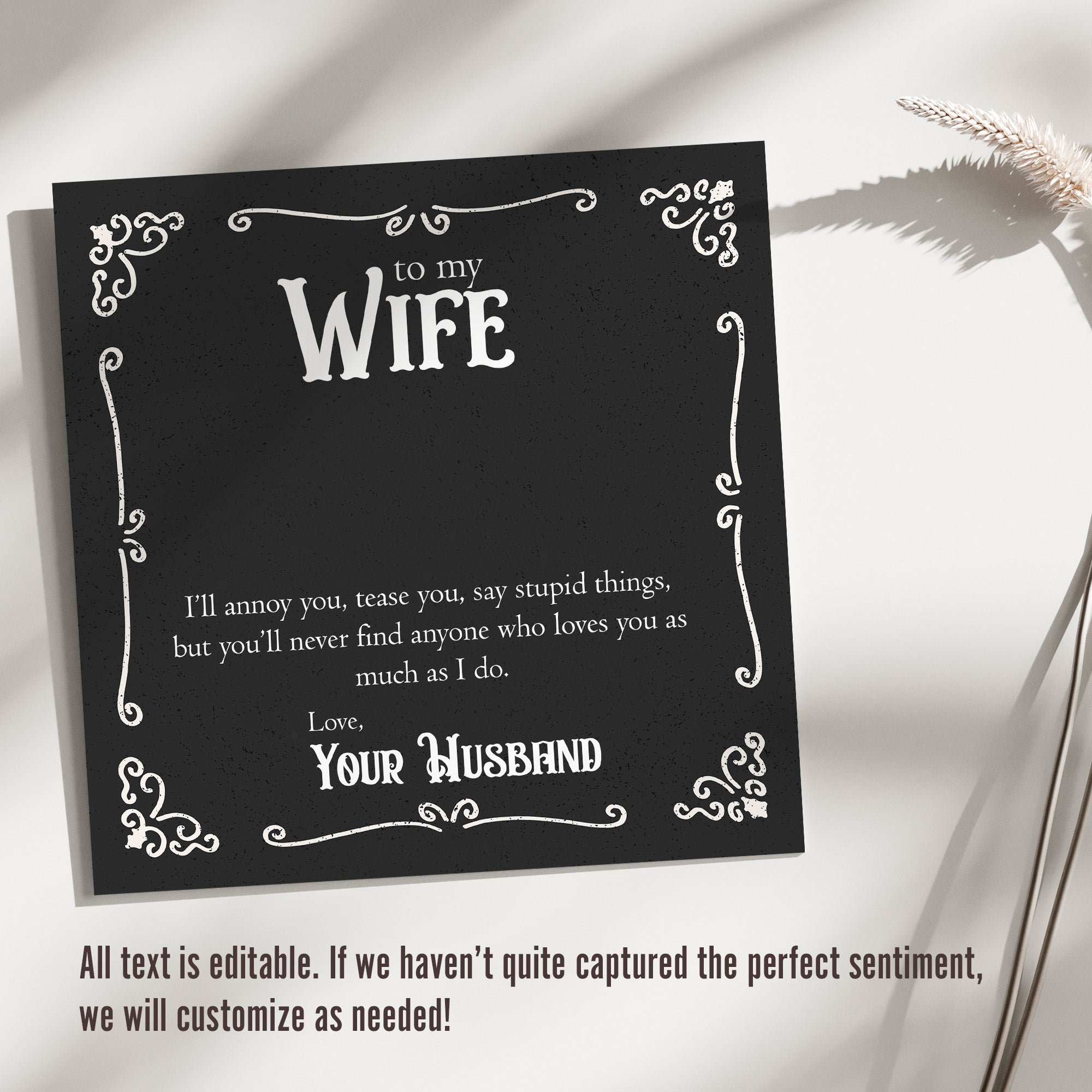 Heartfelt Wife Gift: Personalized Love Knot Necklace with Sentimental Message Card for Anniversary, Birthday & Special Occasions - Image 3