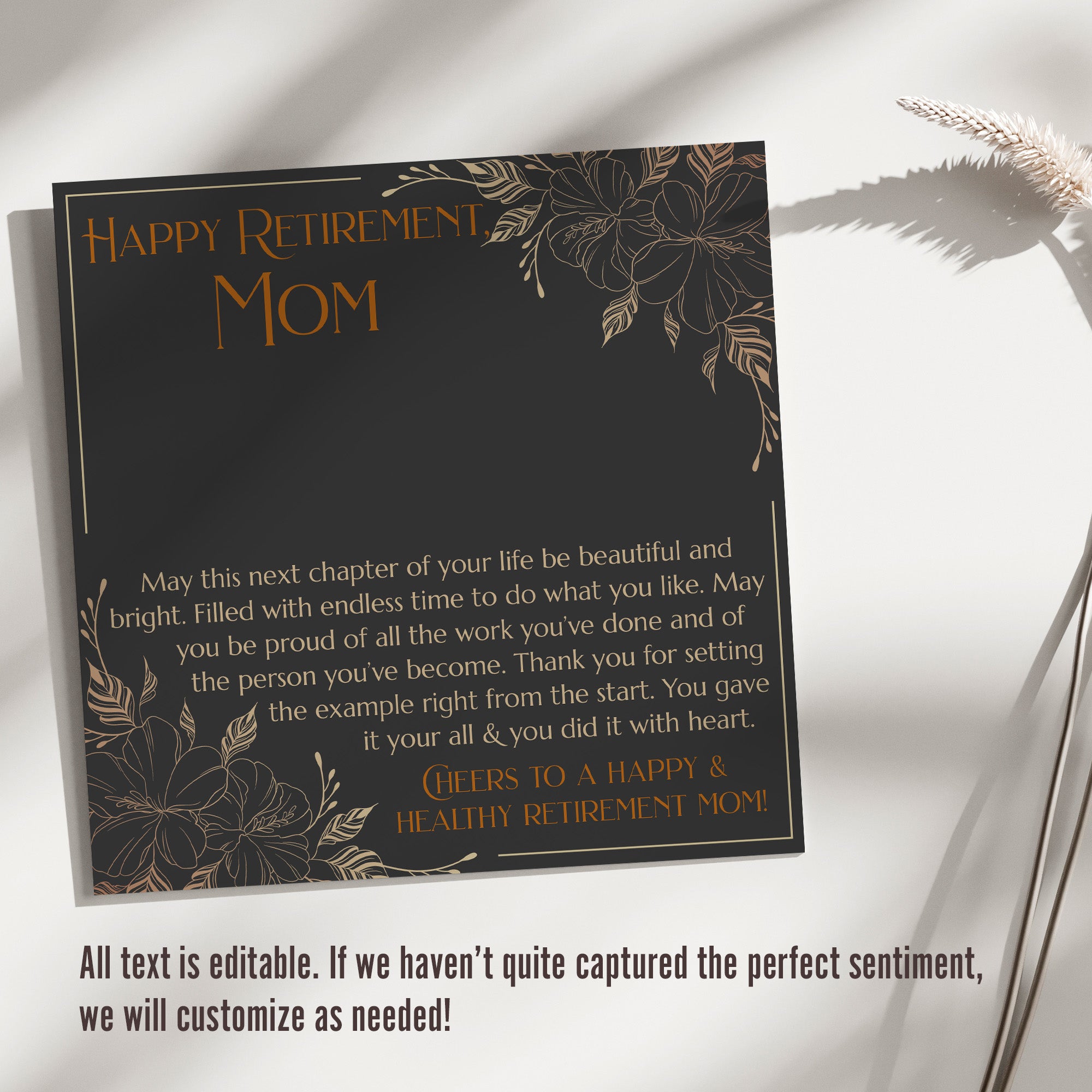 Exquisite Retirement Message Card Necklace for Mom - Personalized Gift of Love and Appreciation - Image 3