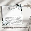 Elegant Memorial Necklace for Her - Personalized Tribute Message Card with Love Knot Pendant - Image 3