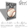 Personalized "Eat Sleep Play Baseball" Metal Sign - Custom Sports Décor for Fans & Players, Great Gift for Birthdays or Anniversaries - Image 5