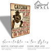 Personalized Catcher's Metal Sign – Rustic Sports Decor with Customizable Message for Baseball Enthusiasts - Image 4