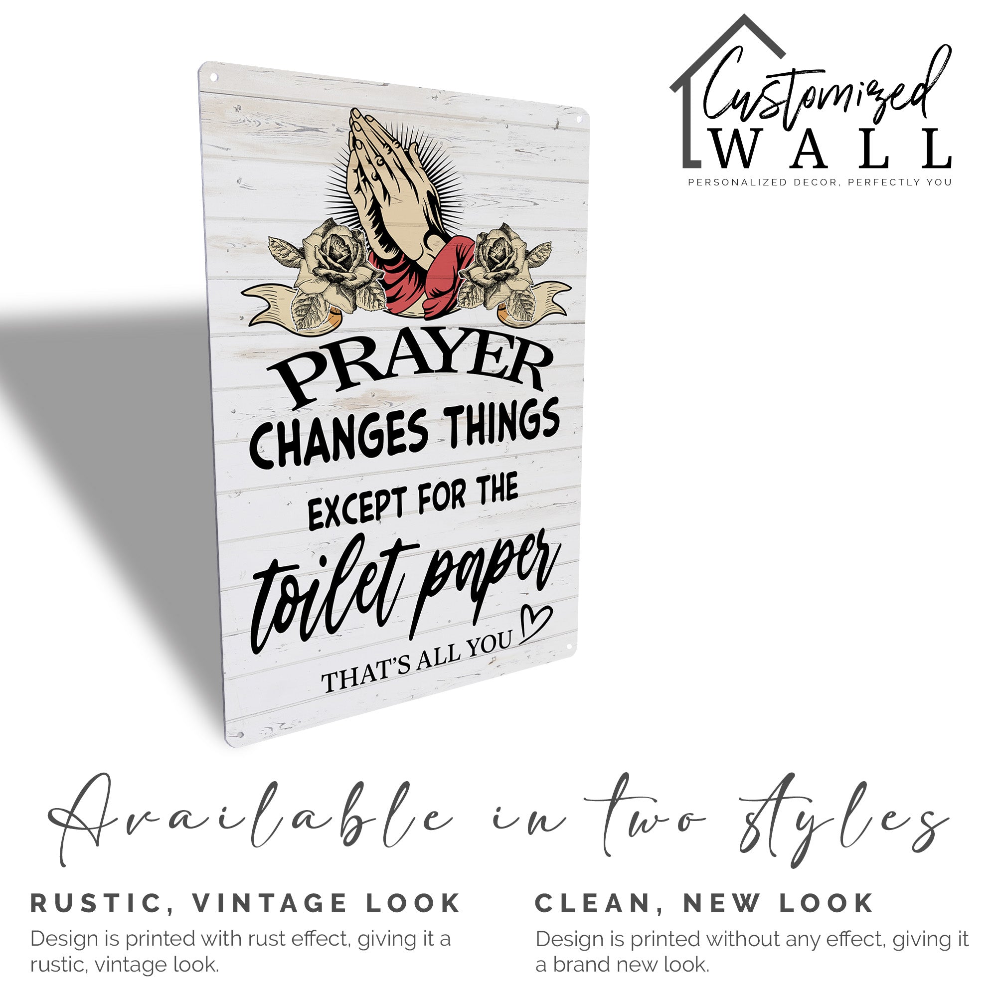 Personalized Rustic Metal Sign with Humorous Prayer Quote – Perfect Handmade Gift for Bathroom Decor - Image 5
