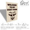 Personalized Rustic Metal Goat Farm Sign with Sunglasses – Perfect Gift for Animal Lovers and Farm Decor Enthusiasts - Image 5