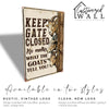 "Rustic Metal Goat Keeper Sign - Personalized Farmhouse Decor for Animal Lovers and Homesteaders - Customizable Gift for Farmers" - Image 3