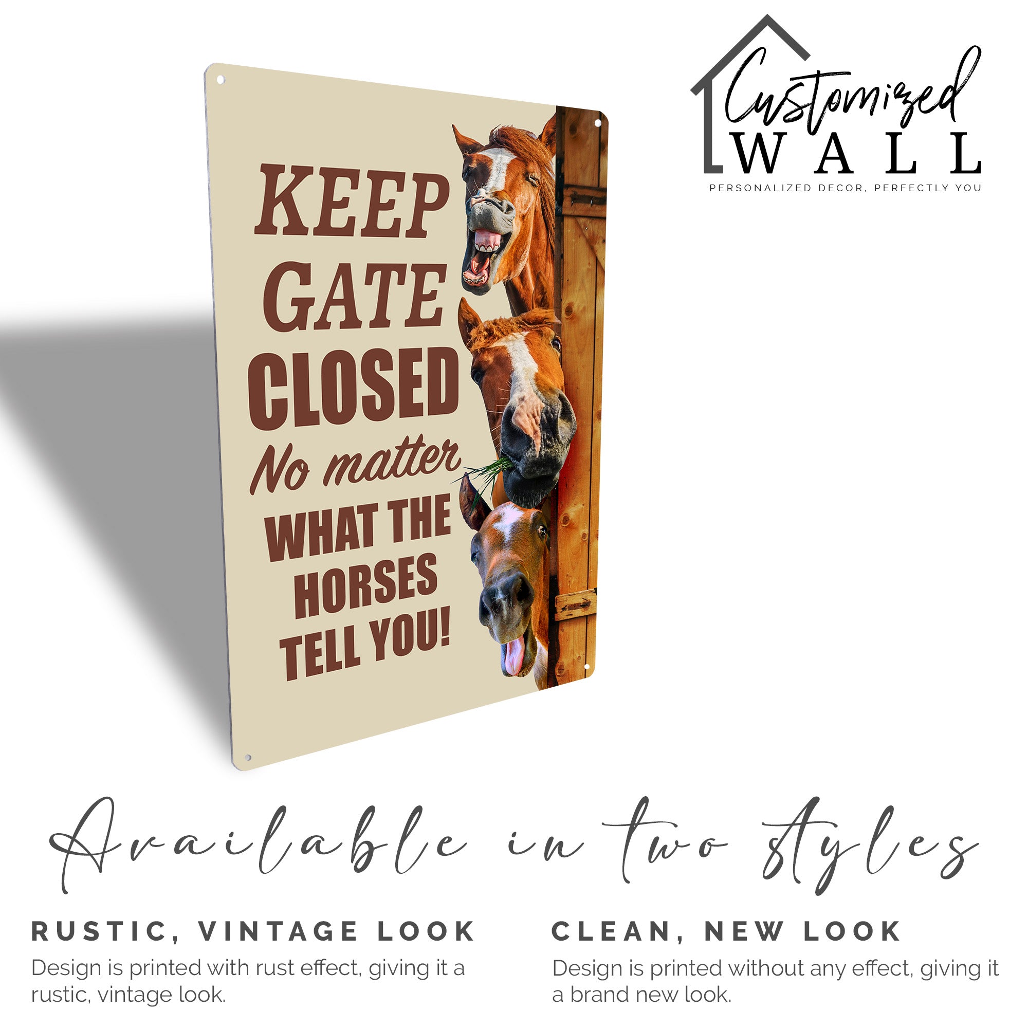 Personalized Horse Humor Metal Sign – Rustic Farmhouse Decor for Horse Lovers & Enthusiasts, Ideal Gift for Equestrians - Image 5