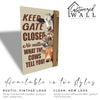 Rustic Farmhouse Metal Sign - "Keep Gate Closed" with Playful Cow Imagery - Personalized Gift for Animal Lovers - Image 5