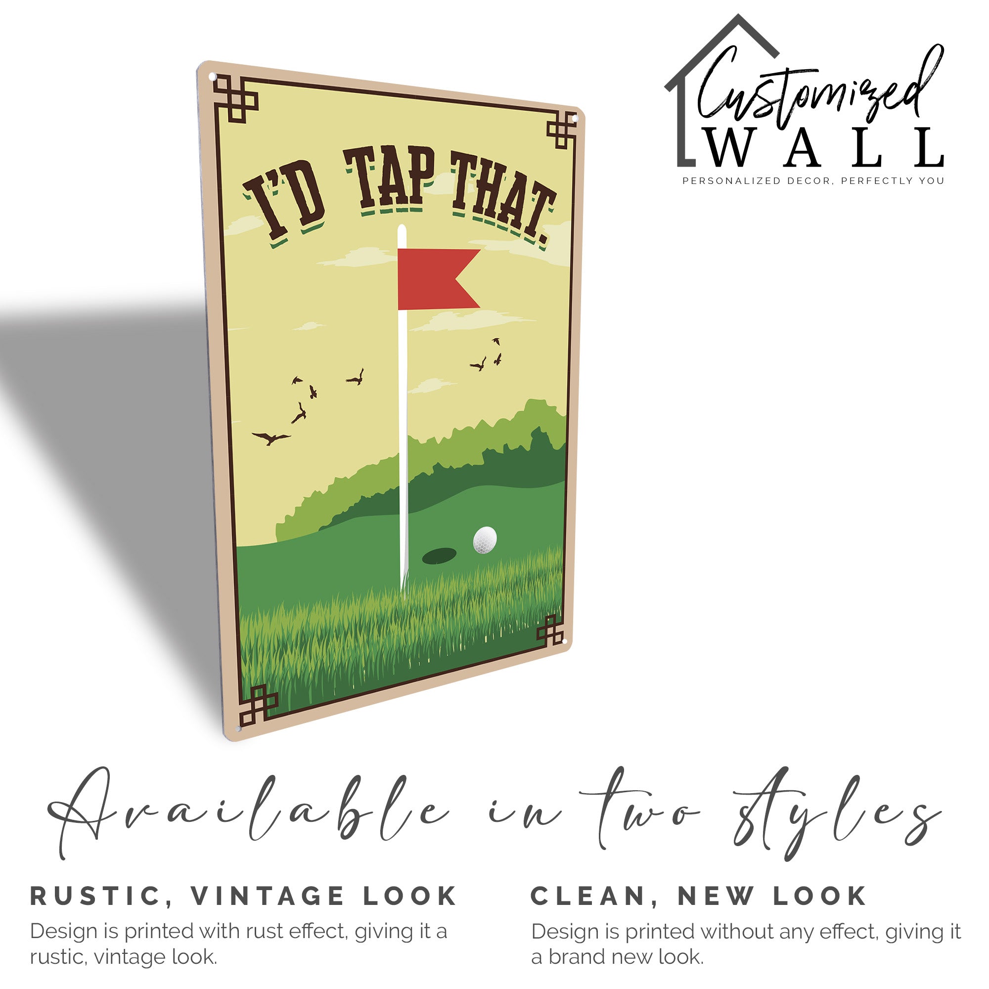 Personalized Rustic Golf-Themed Metal Sign - Perfect Father's Day Gift or Man Cave Decor - Image 5