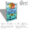 Personalized Rustic "Sunshine and Lake Water" Metal Sign - Perfect Handmade Gift for Nature Lovers - Image 3