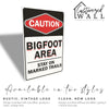 Personalized Caution Bigfoot Area Metal Sign - Rustic Home Decor, Perfect Gift for Adventure Lovers and Mythical Enthusiasts - Image 5