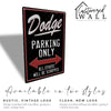 Customizable Metal "Dodge Parking Only" Sign – Perfect Gift for Car Enthusiasts | Durable and Stylish Wall Decor - Image 5