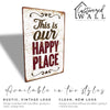 Personalized "This is Our Happy Place" Rustic Metal Sign - Custom Handmade Home Decor for Heartfelt Gift Giving - Image 4