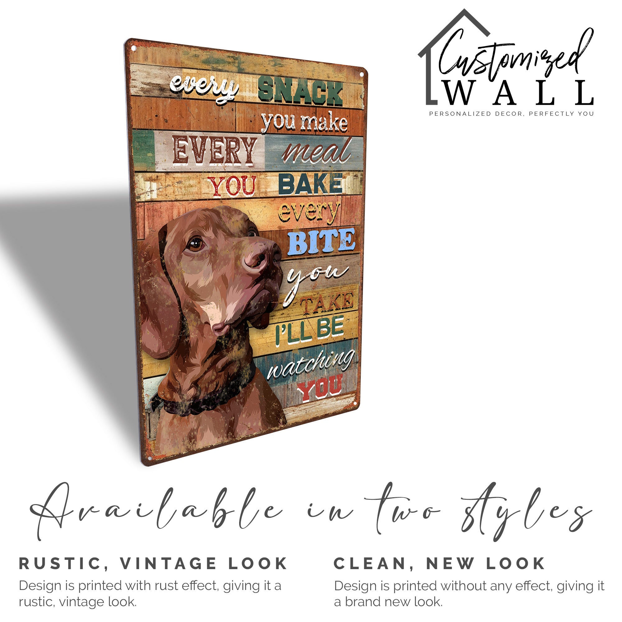 Personalized Dog Lover's Metal Sign - Custom Kitchen Decor, Rustic Home Art, Ideal Gift for Pet Owners and Dog Enthusiasts - Image 4